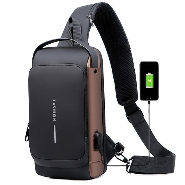 Bolsa Slim Bag - Mochila Anti-Furto com Senha USB